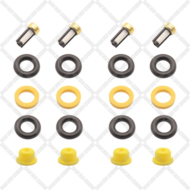 Filters Orings Seals Grommets Fuel injector service kit filter for  MOTORCYCLE 85-96 BMW K75 K1100 K1200 13641284408 13641460450