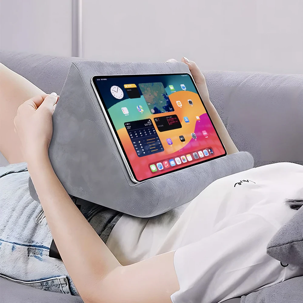 Sponge Pillow Tablet Holder for IPad Samsung Huawei Xiaomi Tablet Holder Mobile Phone Support Pillow Multi-angle Reading Stand