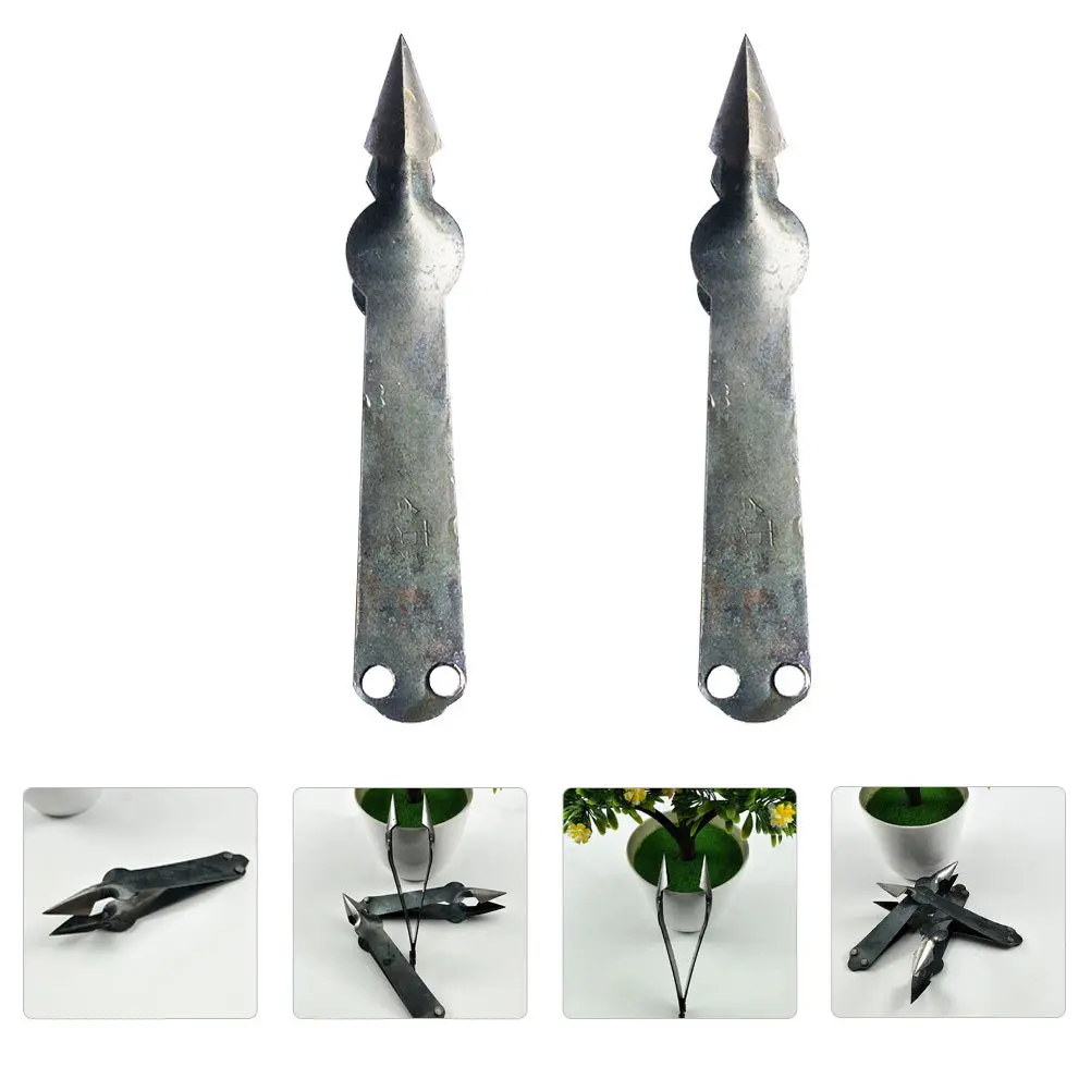 Pelador de piña de acero al carbono de primera calidad, diseño compacto, herramienta de cocina fácil de almacenar, pelador de piña de Metal, cortador de fruta, 2 uds.