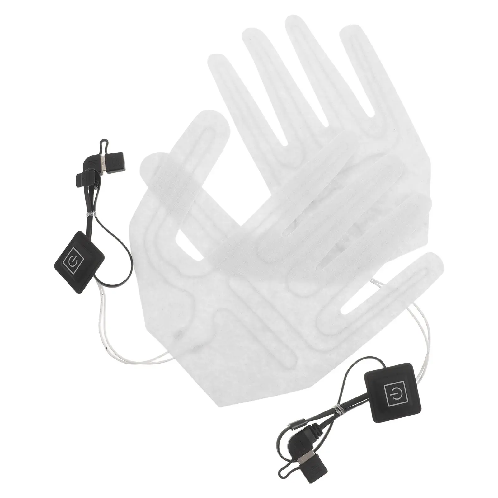 

2Pcs Electric Heating Element for Gloves Full Finger Thermal Heating Pad Rechargeable Hand Warmer Insert for Winter Outdoor