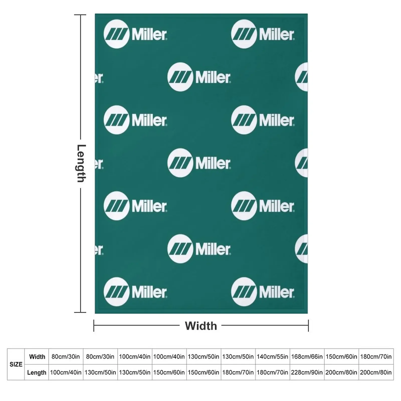 Millerr Welding Equipment White Logo Throw Blanket for babies Thins Luxury Designer Comforter Blankets