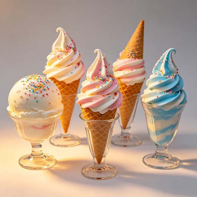 

Commercial Soft Ice Cream Machine, Production Capacity Of 4.86Gal/H,4.2L*2 liter hopper, 3 flavors, LCD panel