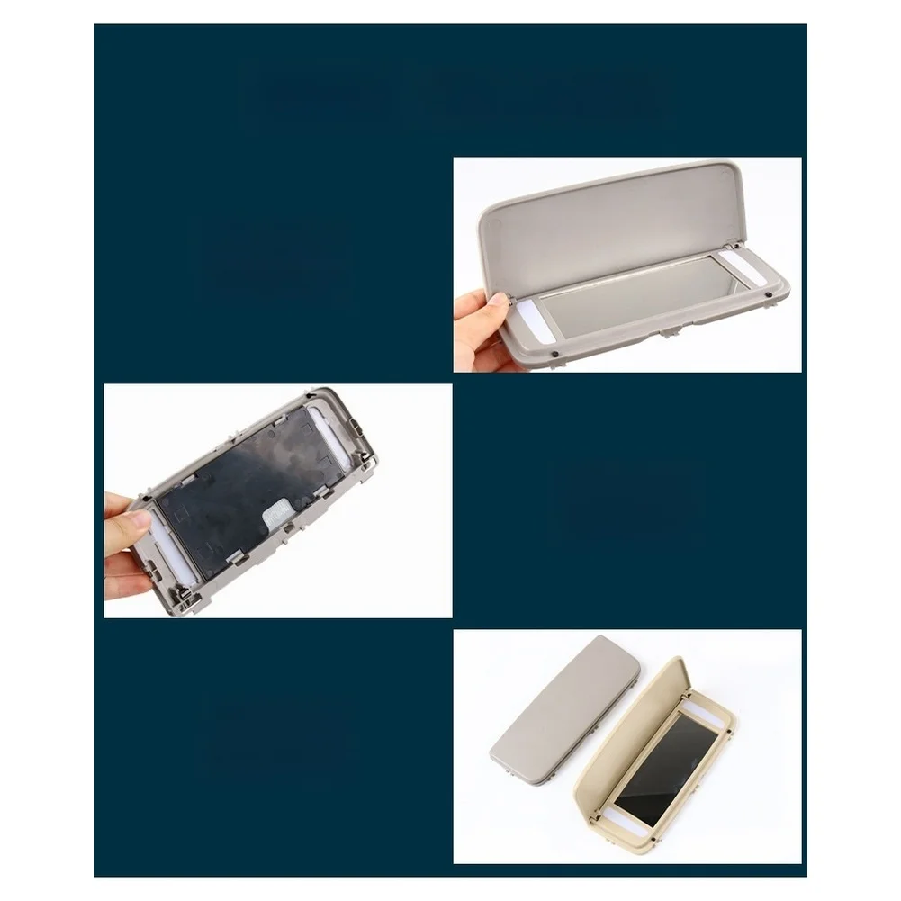 Front Interior Sun Visor Mirror Cover for Volvo XC60 2009-2012 XC90 V70 S80 2006-2013 Driver and Passenger Side view 6