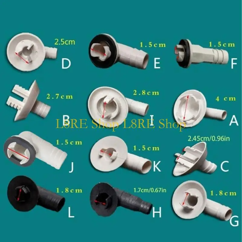 L8RE 2pcs Air Conditioner Drain Connector Elbow Fitting Air Conditioner Repair Tool
