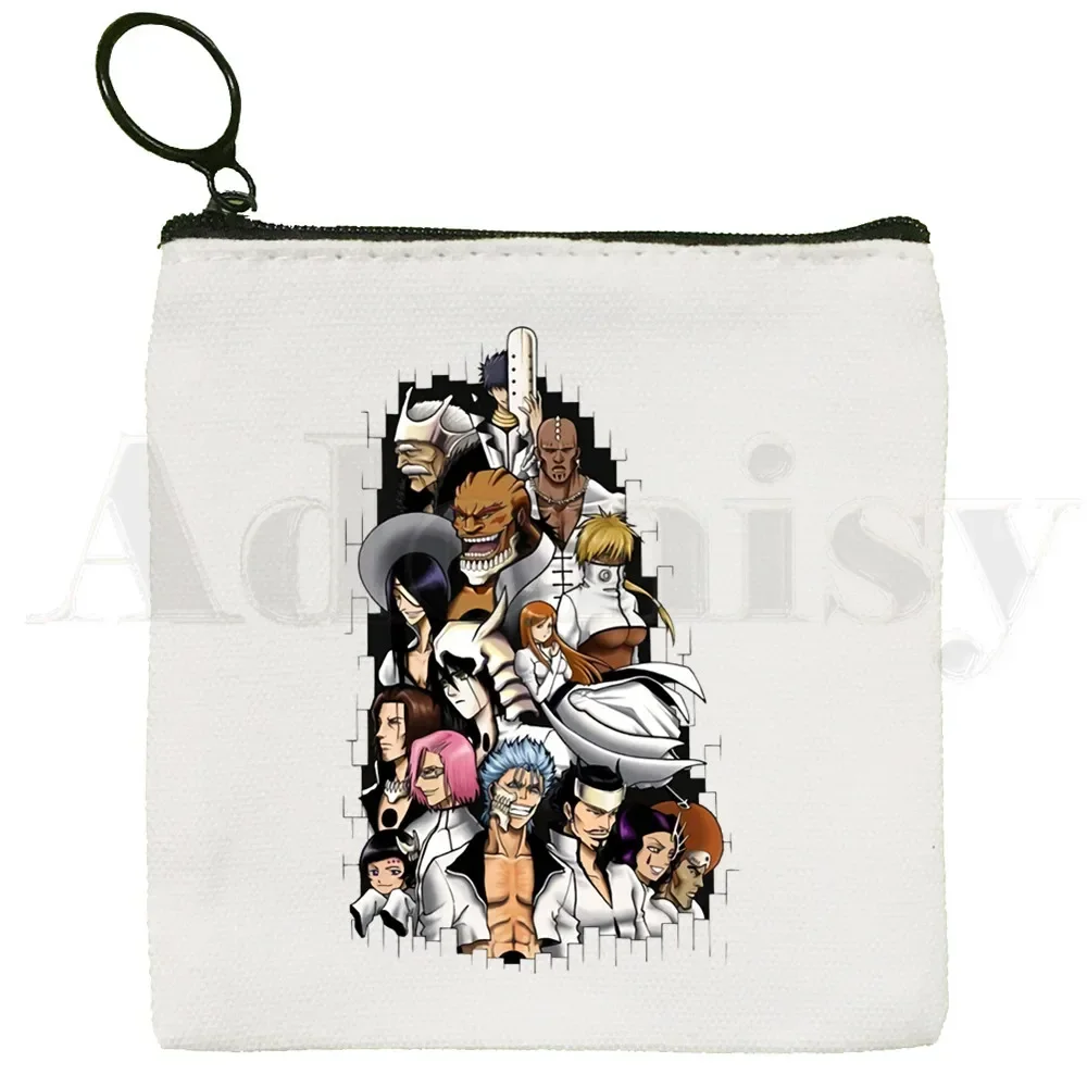 Bleekmiddel Anime Kurosaki Ichigo Zaraki Kenpachi Munt Portemonnee Opbergen Kleine Tas Kaart Sleutel Munt Clutch Rits Sleutelzak