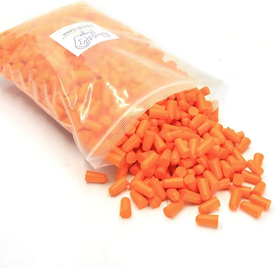 

500 Pair Foam Ear Plugs, 32 dB Noise Cancelling, Soft Disposable Hearing Protection for Safety
