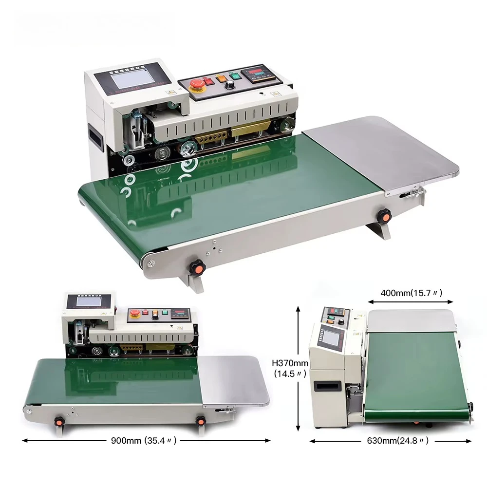 FR-1600 Wider Automatic Horizontal Plastic Film Bags Heat Sealing Machine Continuous Band Sealer Machine