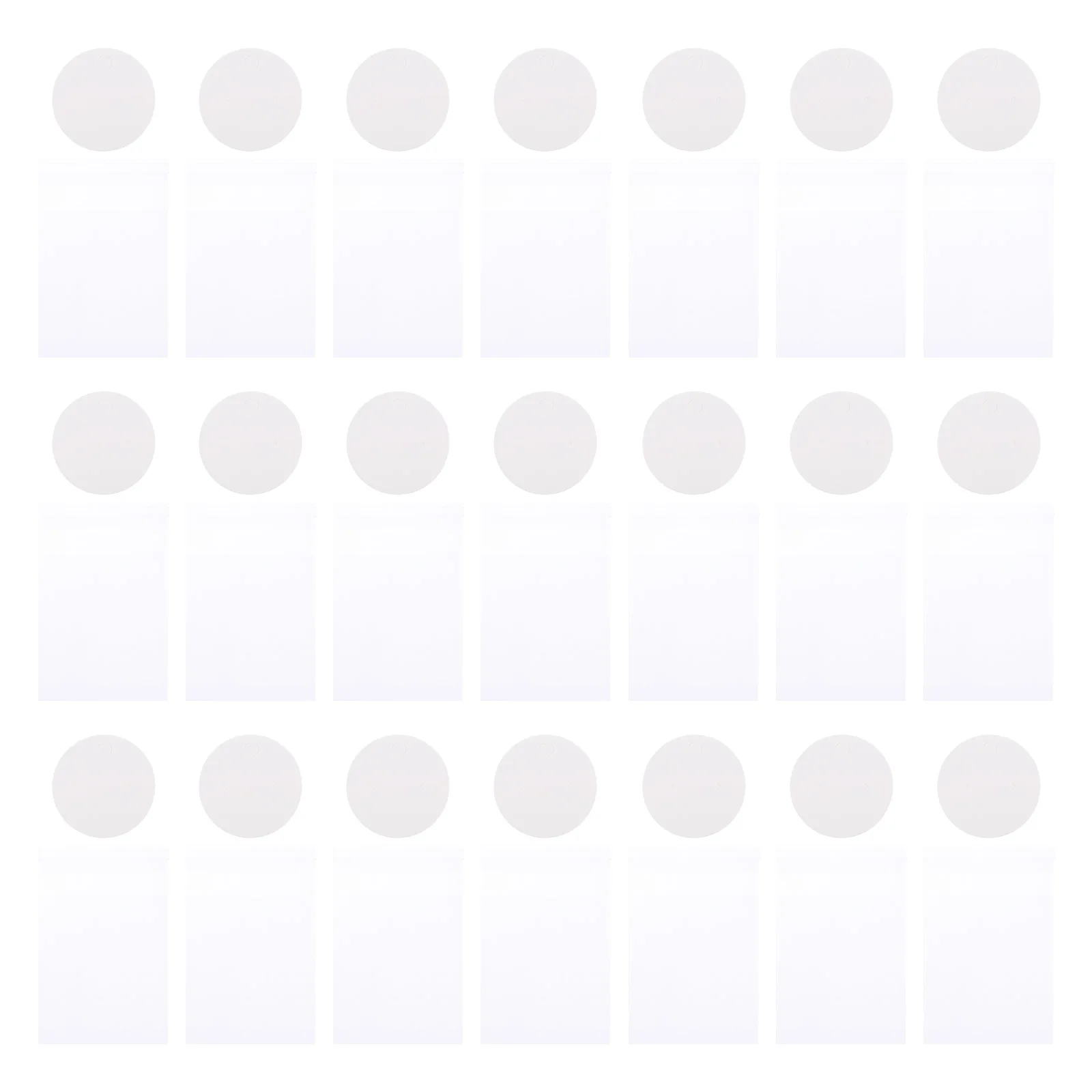 

100pcs Display Cards Simple White Jewelry Props Durable Stud Packaging Storage Ear Stud Display Cards Convenient