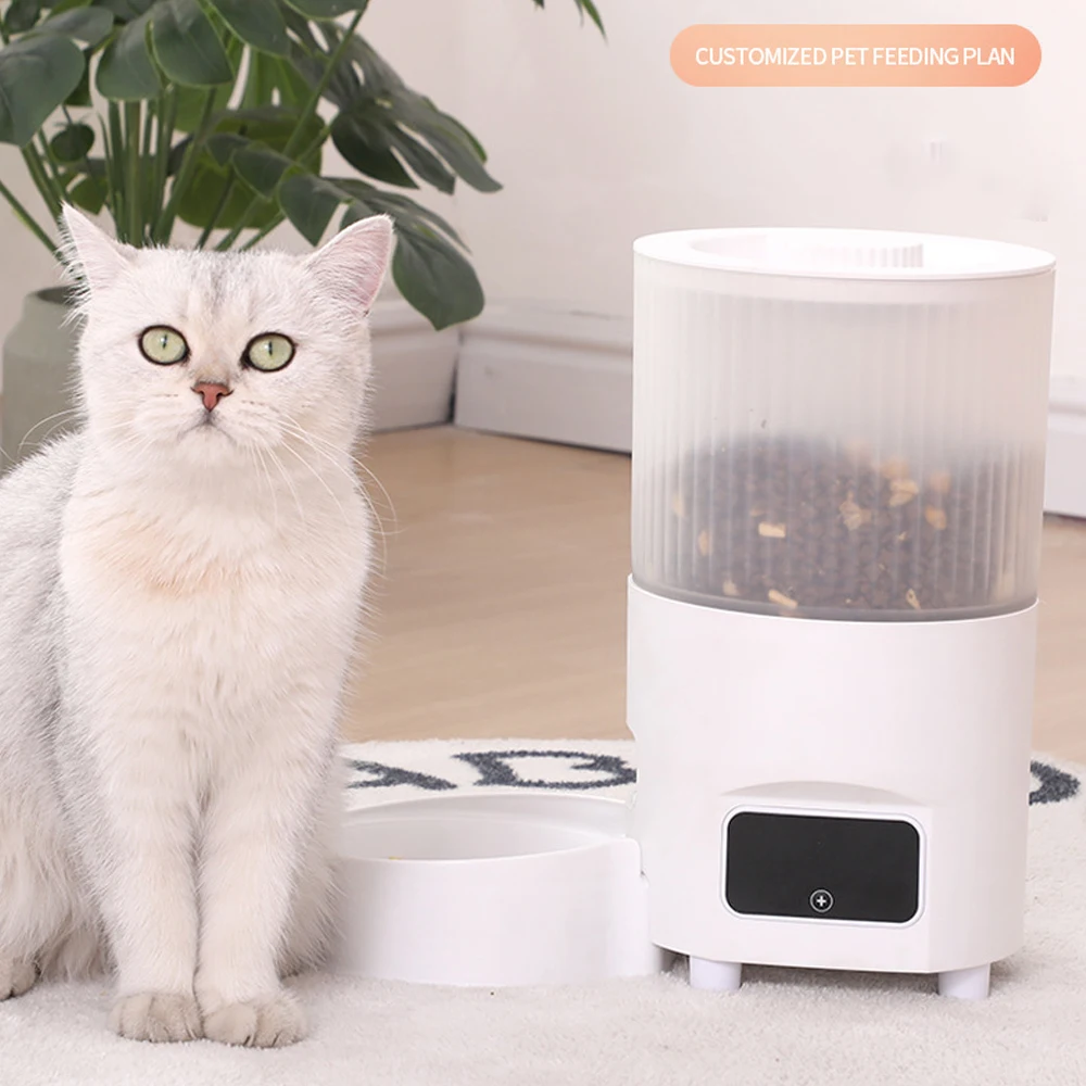 

3L Pet Feeder Timing Smart Automatic Pet Feeder For Cats Dog WiFi Button Intelligent Dry Food Dispenser Voice Recorde Bowl