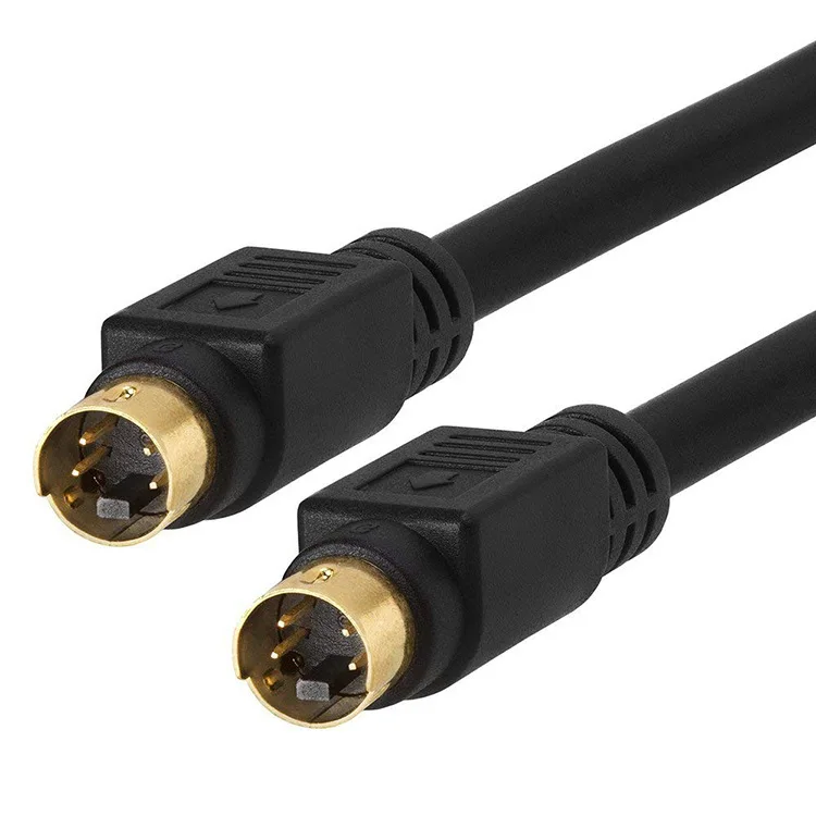 2Pcs 1.5m 4Pin S-Video S Terminal Cable, S-video Video Cord for Set Top Box, TV, Projector, Medical Equipment, B-Ultrasound
