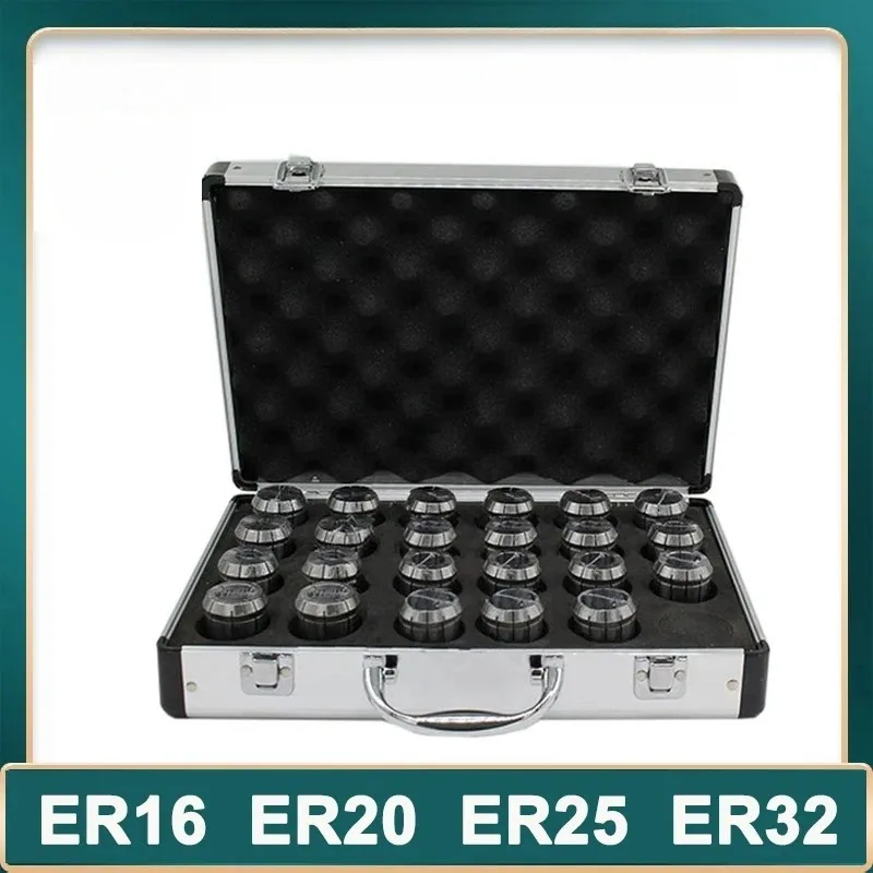 

ER20 ER25 ER32 ER40 Set A / AA ER Spring Collet Chuck 0.015mm 0.008mm CNC Milling Tool Holder Engraving Machine