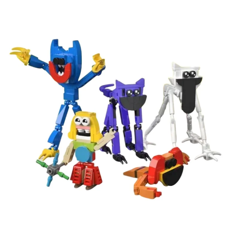 Hot Smiling Critters Action Figure Building Blocks Set Horror Game Big Boss Construction Toys For Children Birthday Gift Easter