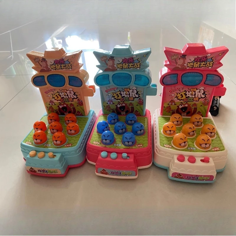 2025 novo brinquedo elétrico whack-a-mole bebê educação precoce iluminação console de jogo crianças interativo bater brinquedos de música
