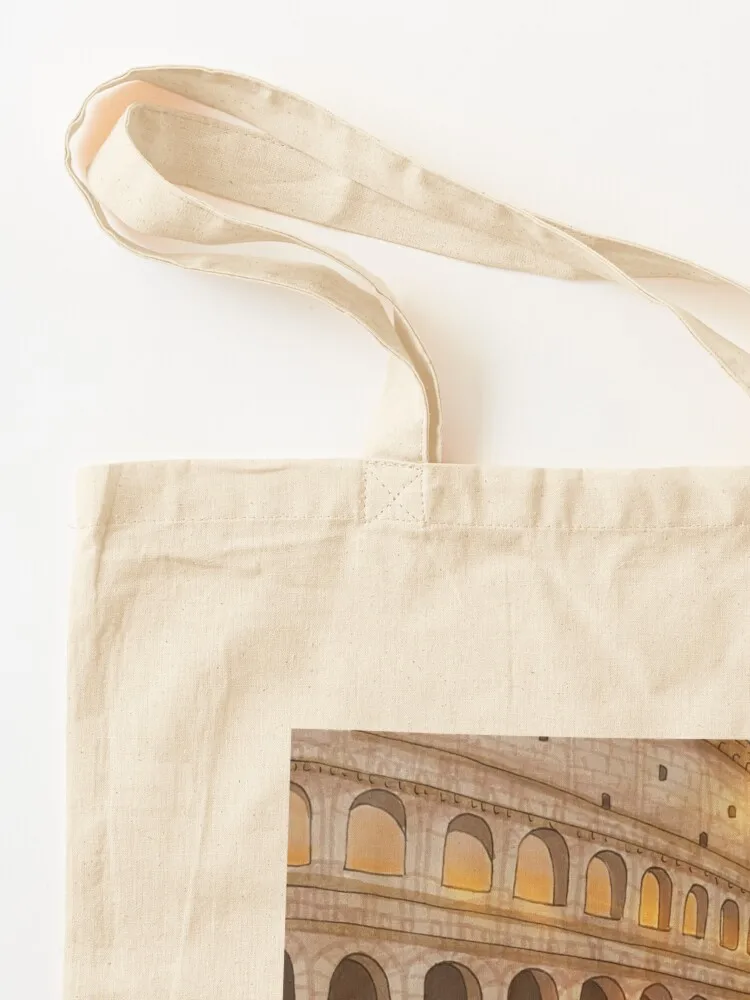 Journal of a Cat in Rome - Romantic Sunset at the Colosseum Tote Bag tote bag cloth bag woman Canvas Tote