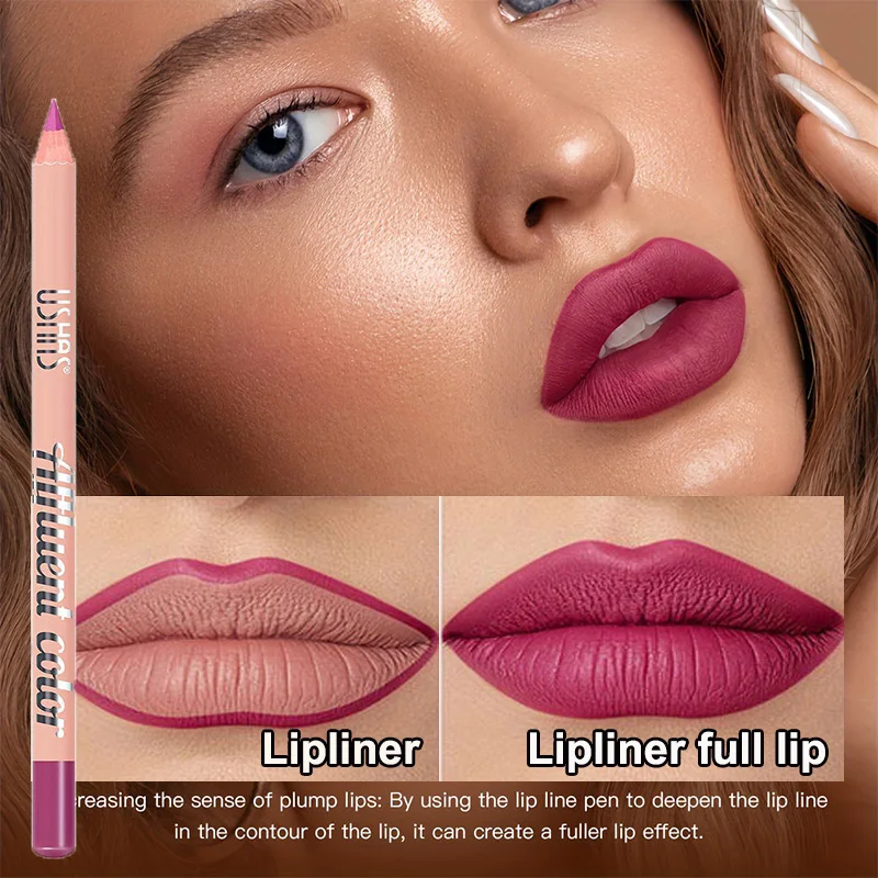 Sexy waterdichte lipliner potlood langdurige natuurlijke lipliner pen rode contour tint sexy donkerrood roze mat lippenstift potlood nieuw