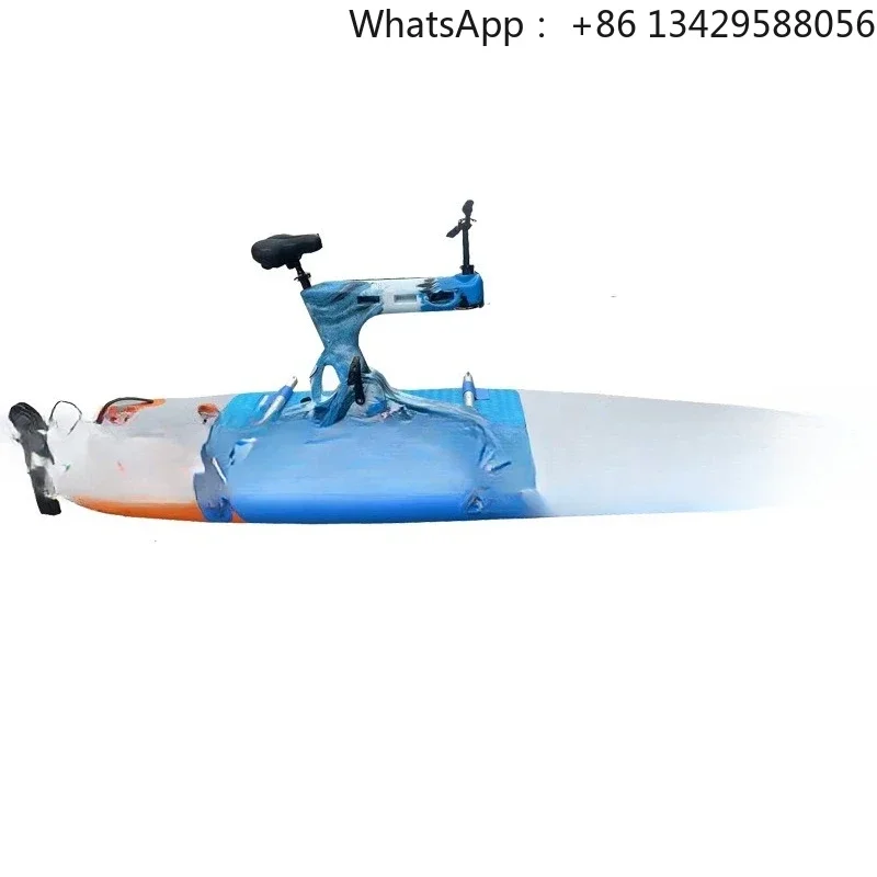 3 Air chamber widened inflatable SUP fishing boat fishing boat, aluminum alloy seat, pedal system adjustable direction