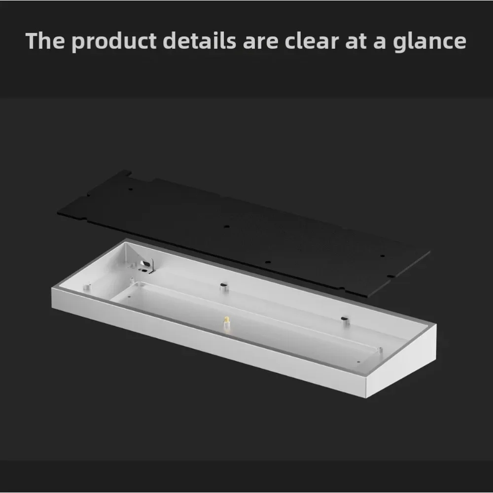 Tofu60 Redux غلاف من الألومنيوم لوحة المفاتيح المخصصة باستخدام الحاسب الآلي الألومنيوم ألو المحور المغناطيسي wooting 60HEy الرملي راكا قذيفة جودة عالية #6