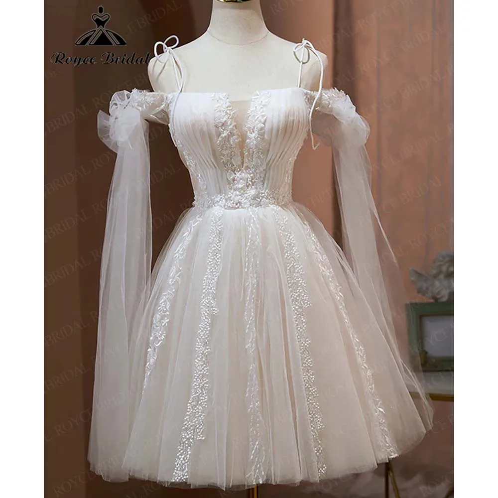 

Exquisite Lace Appliques Beading Short Homecoming Dresses 2026 Spaghetti Strap Party Dresses Vestidos De Festa Customized