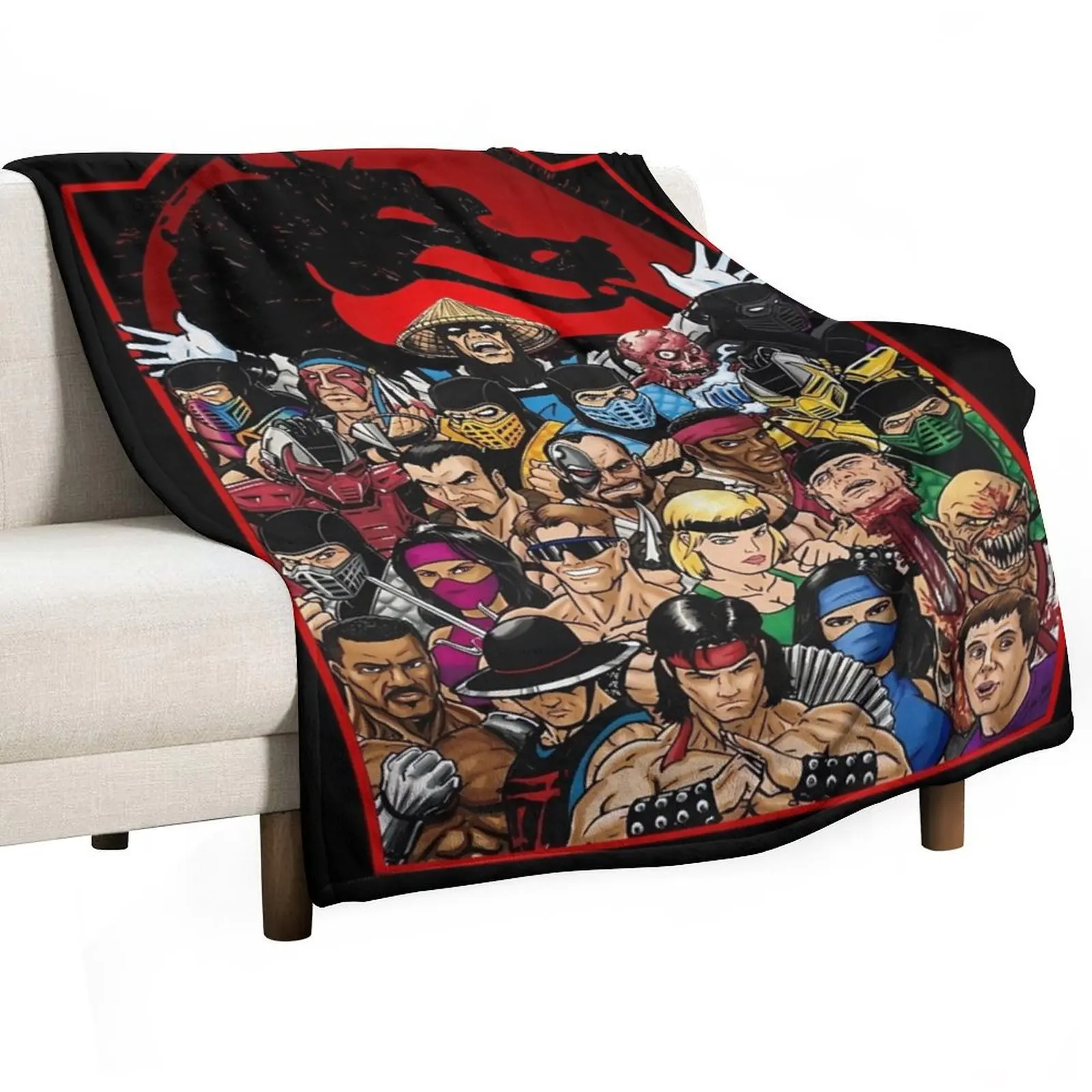 

Mortal kombat gaming g Throw Blanket Moving Stuffeds valentine gift ideas Luxury Brand Blankets