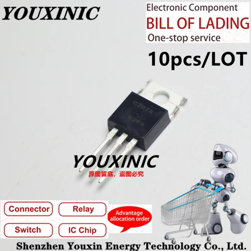 

YOUXINIC 100% New Imported Original 2SC2078 2SC2078E C2078 TO-220 High Frequency Power Ttube 3A 80V