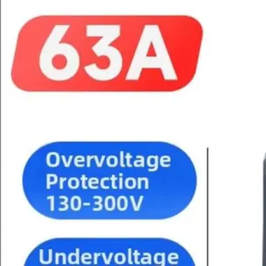 Dual Automatic Transfer Switch for 220V Single Phase Networks with Adjustable Over/Undervoltage Trip Points ABS Material