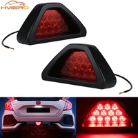 2X Car Motorcycle 2835 Auto LED Brake Strobe Flash Warning Backup Trunk Bulb Pilot Light Turn Signal Rear Fog Lamp Triangle Red