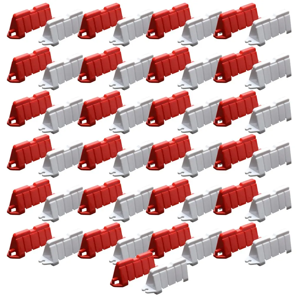 

100PCS/Set Road Barrier DIY Racing Track Design Drifting Race Track 6.2*1.8*2.5CM