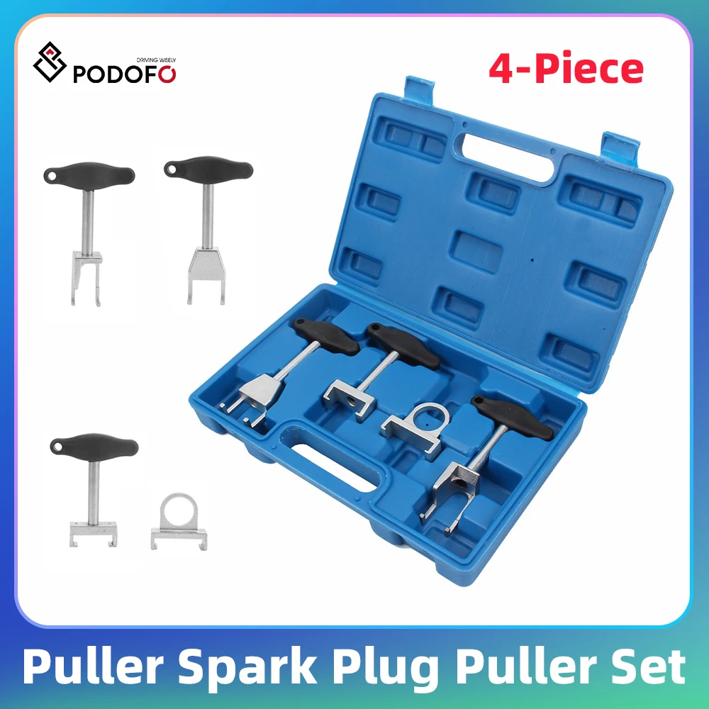 Podofo Spark Plug Ignition Coil Removal Puller Tool 4pcs For VW Golf Polo Passat Audi T10095A T10166 T40039 T10094A Spark Plug