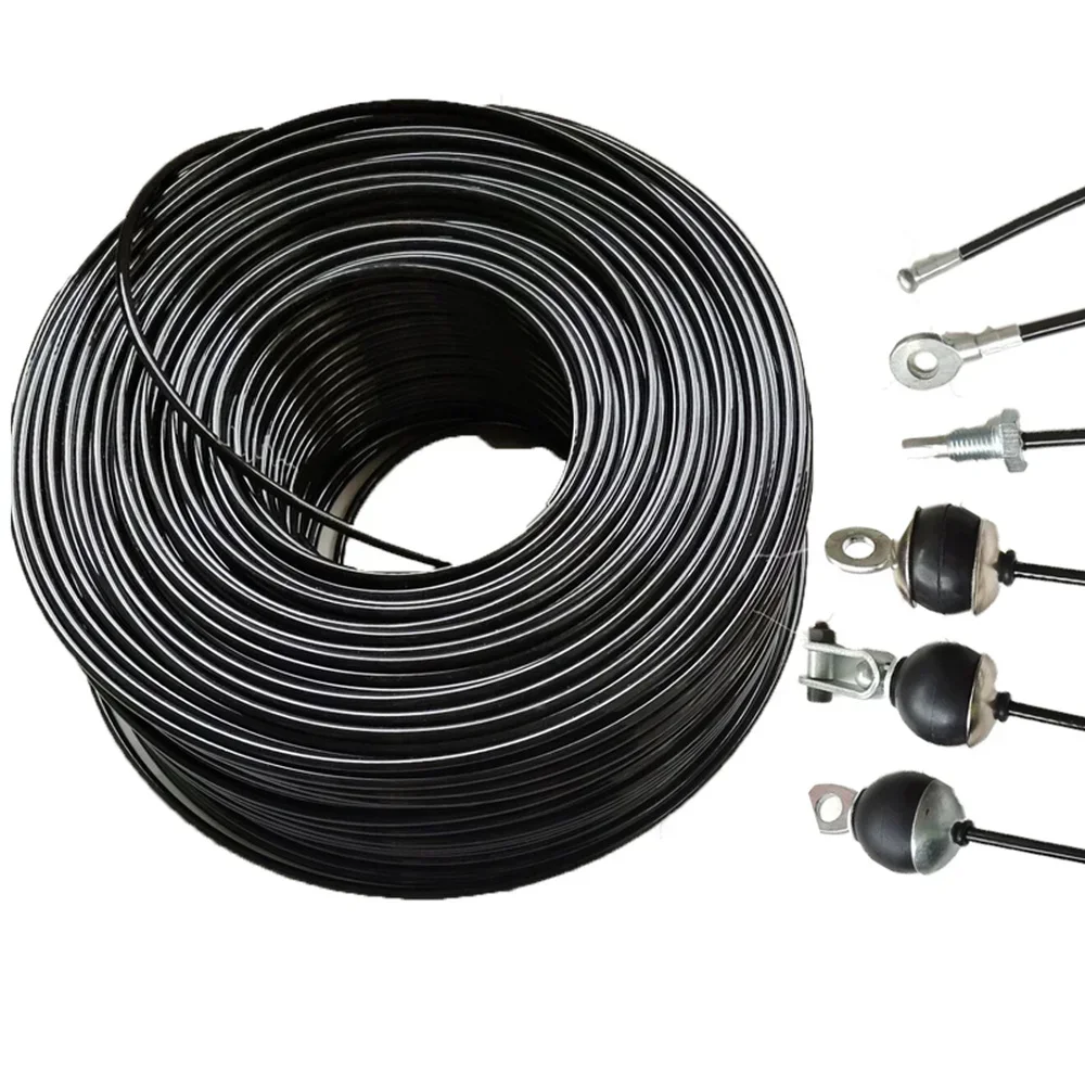 

5/6mm Thick Steel Wire Rope Gym Fitness Pulley Cable Machine Attachment PullDown Heavy Duty Wirerope For Home Workout Accessorie