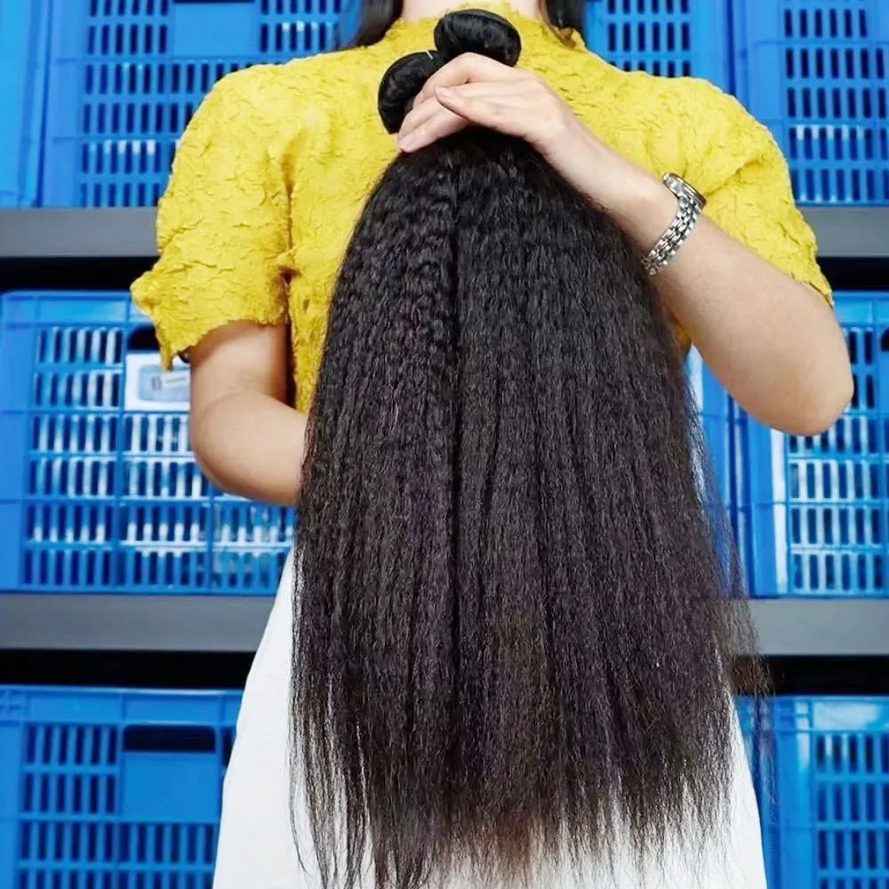 30 بوصة حزم الشعر الخام غريب مستقيم 3 4 حزم 100% خياطة الشعر البشري في حزم البرازيلي عذراء ريمي ياكي حزم مستقيمة