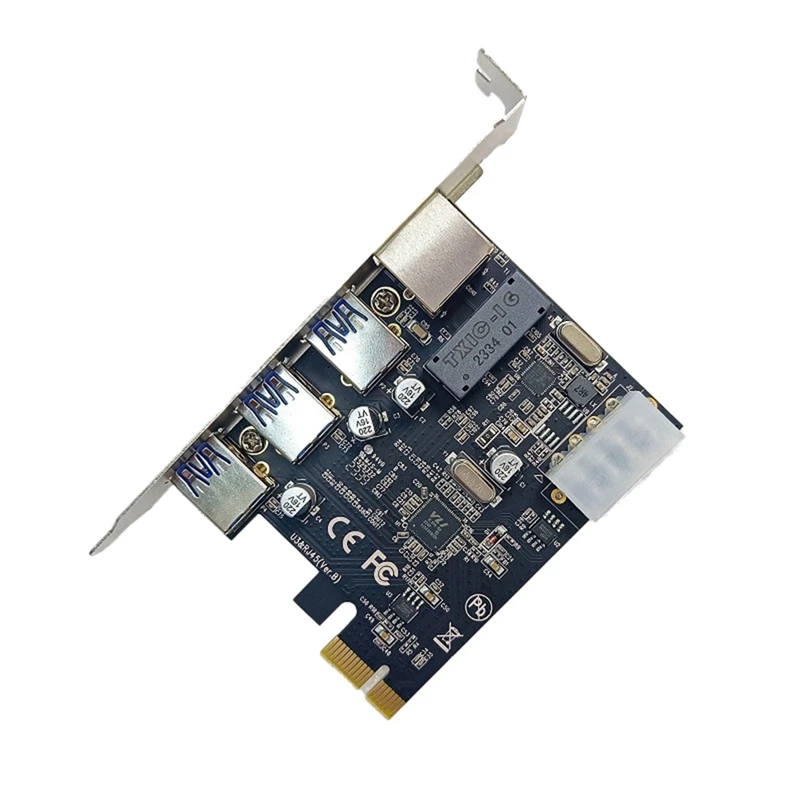 Desktop Mainboard Module PCI-EUSB3.0+Gigabit LAN Expansion Card Using RTL8153B VLI805 Mainboard Module