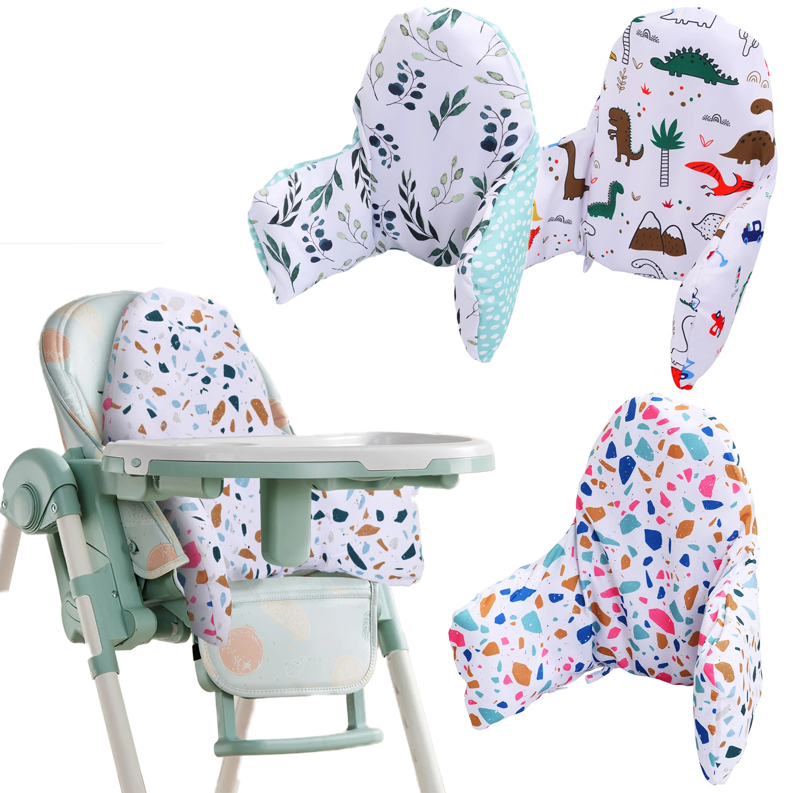وسادة كرسي مرتفع للأطفال قابلة للنفخ، كرسي طعام، أريكة تغذية خلفية، غطاء مقعد للرضع، لطيف ومريح للجلوس للدعم