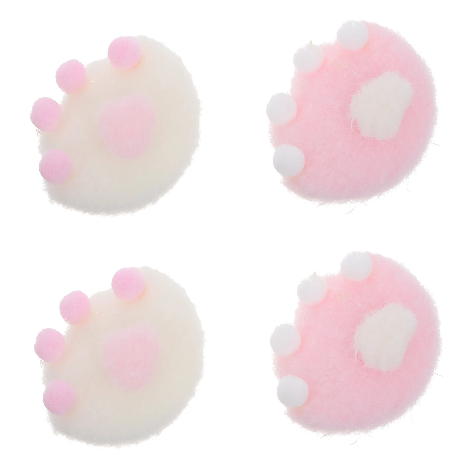 

Набор из 4 заколок для волос в виде кошачьих лапок для девочек, мягкие милые заколки-коготки для детей, для укладки челки, в тематике животных