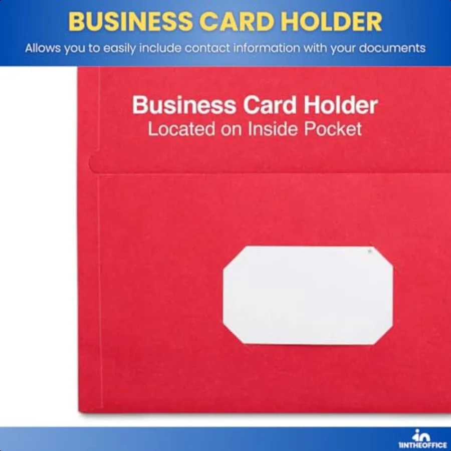 مجلد محفظة جيبين، مجلدين جيوبين شديد التحمل، ألوان متنوعة، حجم 25 صندوقًا