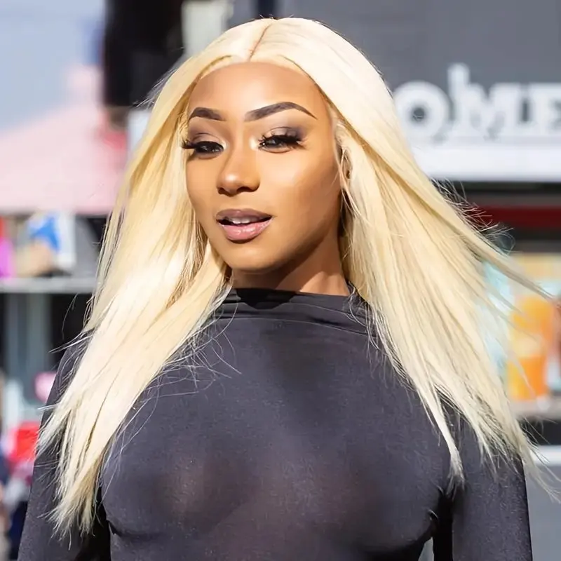 

YKB 36 Inch Blonde Wig 613 HD Human Hair Lace Frontal Wig 13x4 Straight Lace Front Human Hair Wig Colored Wig For Black Women