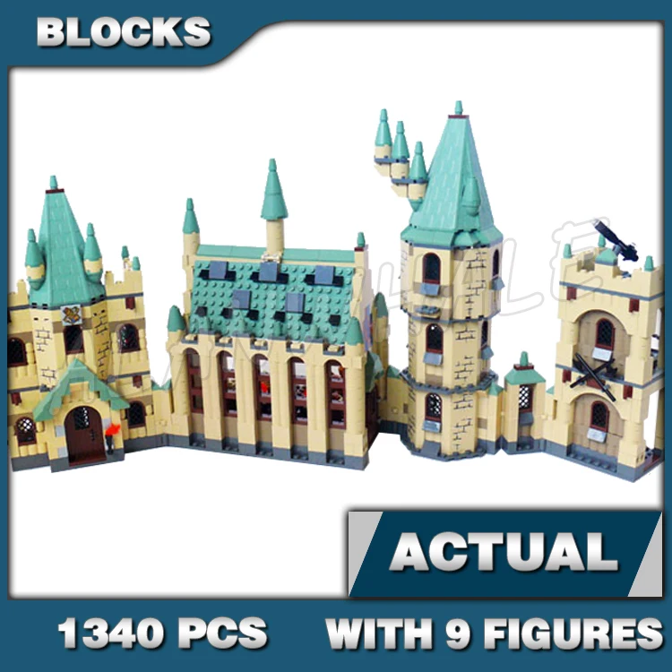 

1340pcs Magical World of Wizards School Castle Great Hall Tower Vanishing Cabinet 16030 Building Block Toy Compatible With Model
