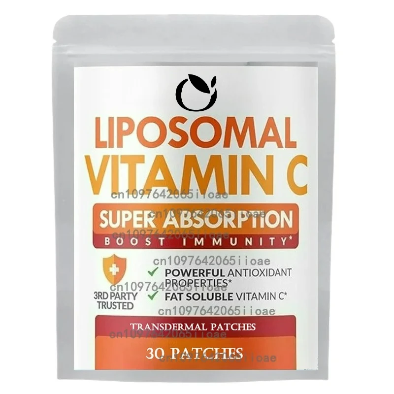

Liposomal Vitamin C Patches - High Absorption, Immune System & Collagen Booster,mmunity Support Ascorbic Acid - 30 Patches.