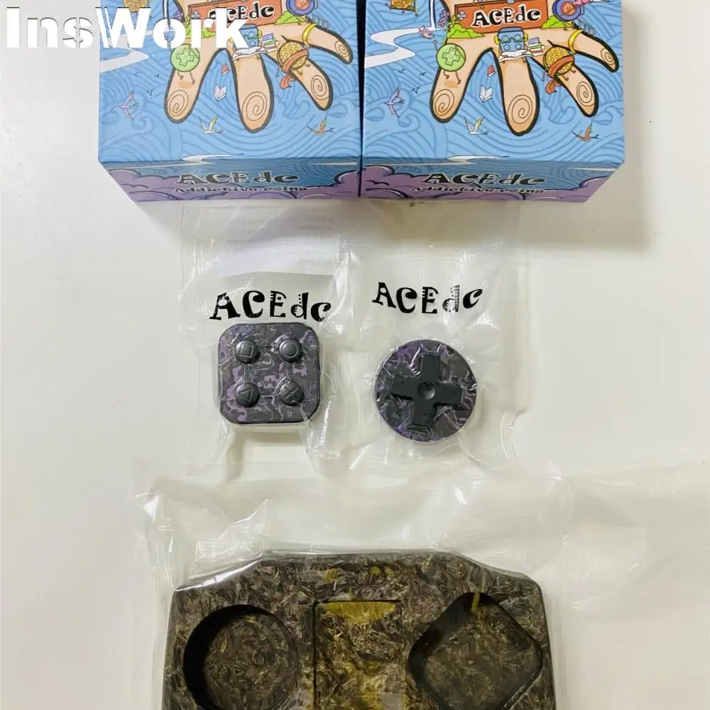 ACEdc 오리지널 게이머 슬랩 동전 푸시 슬라이더, 손가락 끝 자이로 동전, 금속 성인 감압 장난감