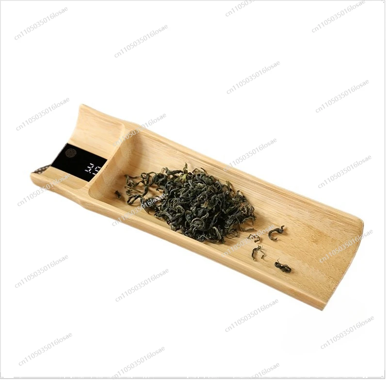 

Маленькие электронные весы из цельного дерева, чайные весы, чайная ложка, электронные весы, граммовые весы, аксессуары для чайной церемонии