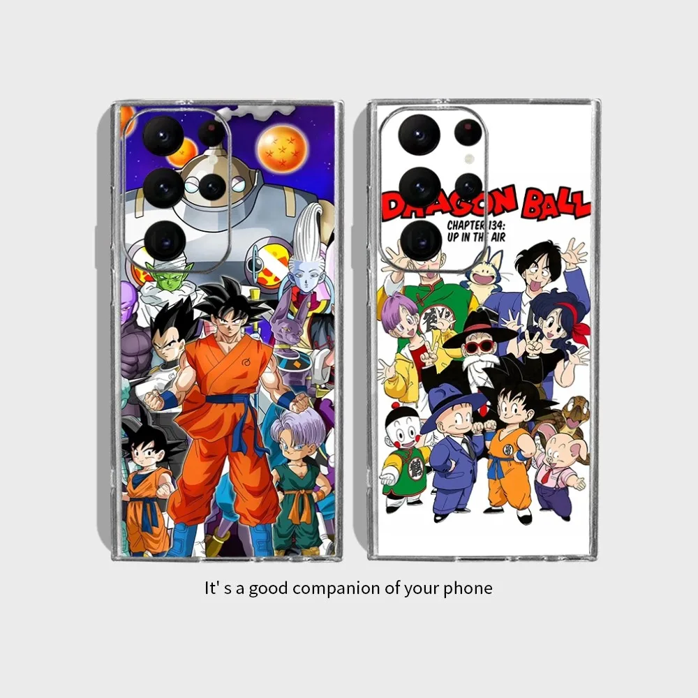 Funda de teléfono de Anime d-dragon Ball Goku para Samsung Galaxy S24 Ultra S22 S23 Ultra S21 S20 5G, Funda protectora de silicona TPU