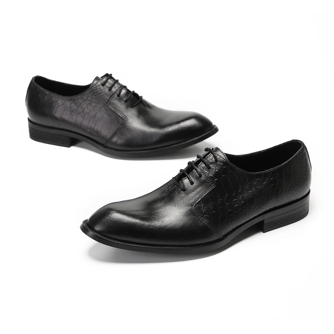 Mocasines de cuero genuino para hombre, zapatos de vestir de negocios, traje de banquete de boda, zapatos de diseñador italiano