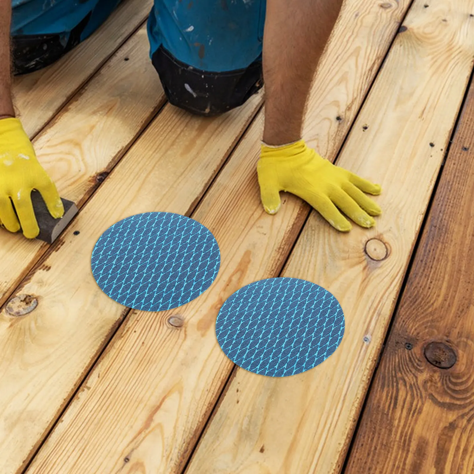 

20Pcs Sanding Disc Blue Self-Adhesive Sandpaper Discs Anti-Clogging for Metal Wood Polishing Sanding Tools Automotive DIY