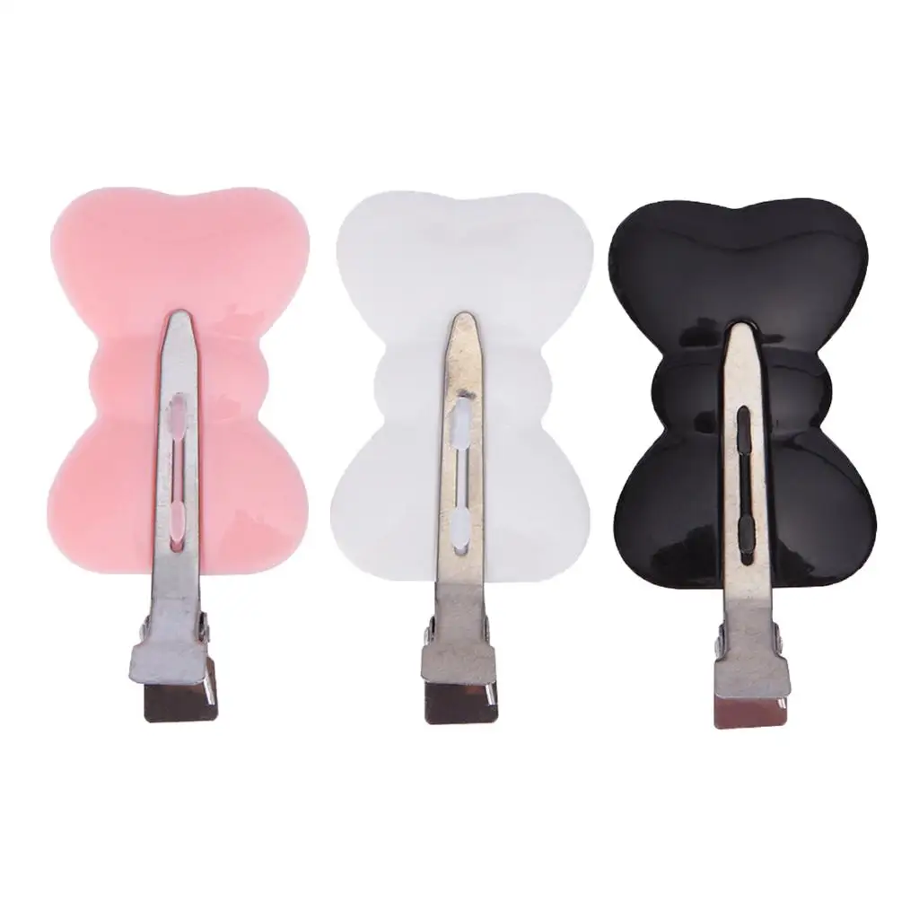 3Pcs Duckbill Hair Sectioning Clips Salon Hairdressing Clamps Styling Tools