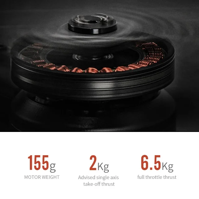 T-MOTOR MN6007 II KV160 KV320 Lightweight Stable 1040W 1120W 6S 12S Brushless Motor Drone China