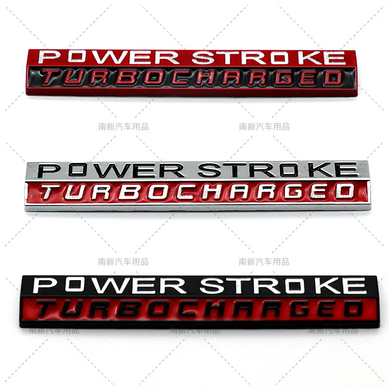 Suitable for Ford TURBOCHARGED Logo Body Decoration Sticker POWER STROKE Power Stroke Car Sticker Emblem