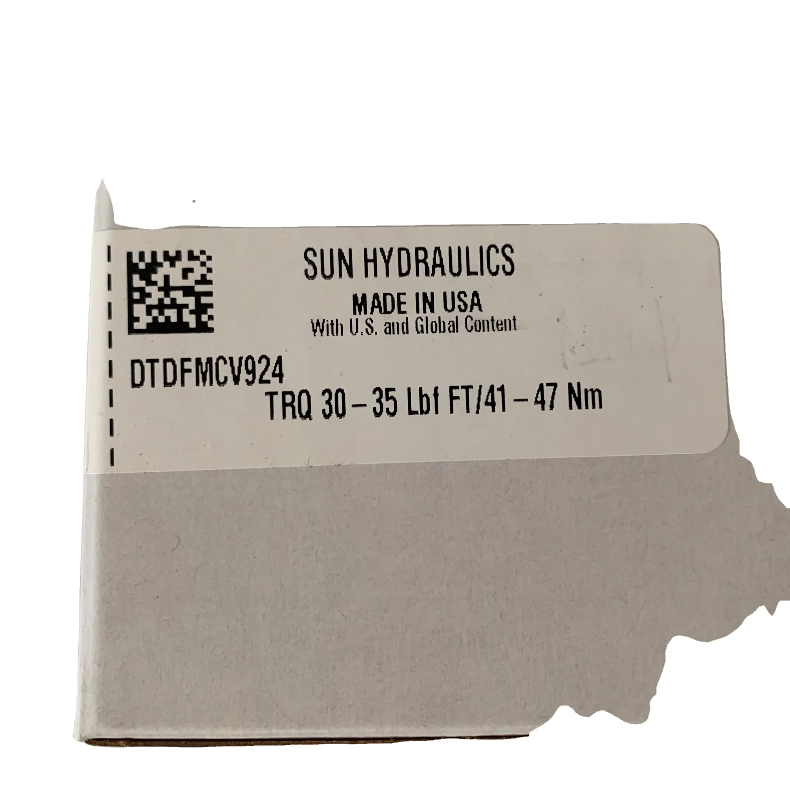 DTDFMCV924 DTDFMCV SUN Hydraulics Original2-way, Direct-acting, Solenoid-operated Directional Blocking Poppet Valve (740 Series)