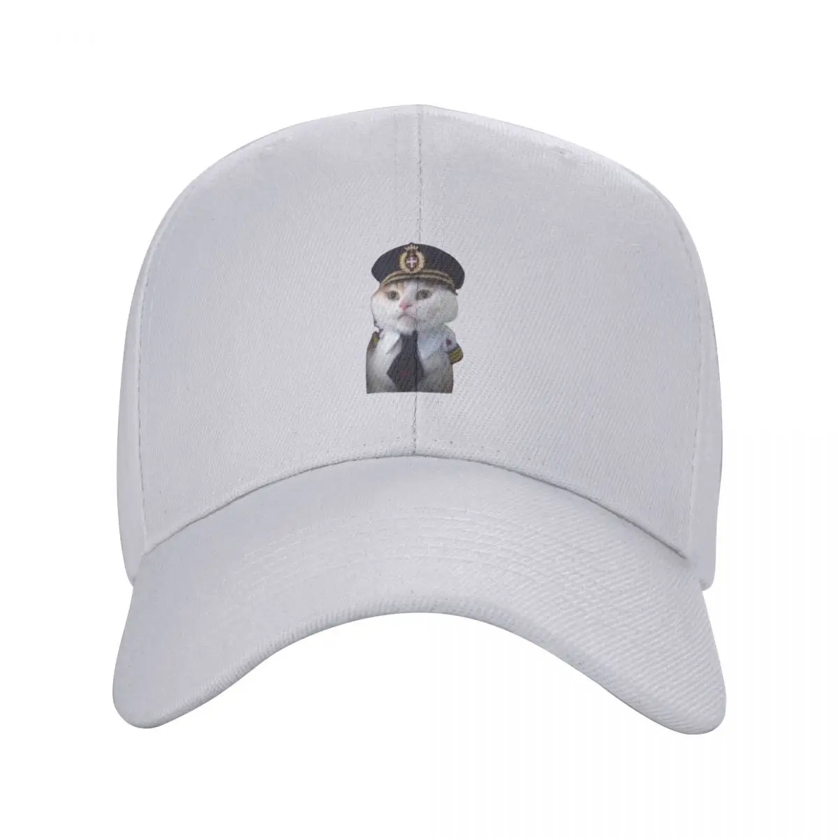 Funny Aviation Cat Pilot Meme Baseball Cap funny hat Trucker Hat Big Size Hat Bobble Man Women's