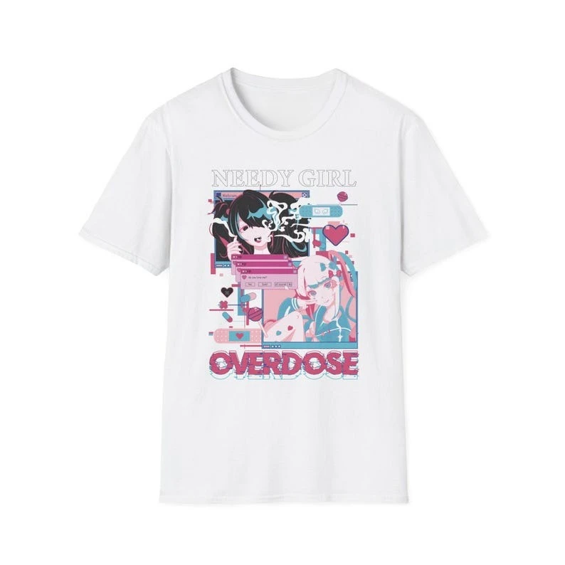 Needy Streamer Overload T-shirt Oversized Unisex Streetwear Trendy Cotton Fashion Street Casual Fashion Street Casual Classic