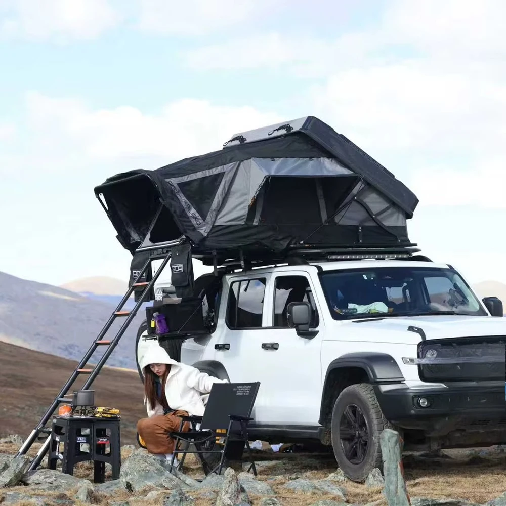 Overland Folding Roof Top Tent, Portable Outdoor Tent for 4x4 Off-Road SUV