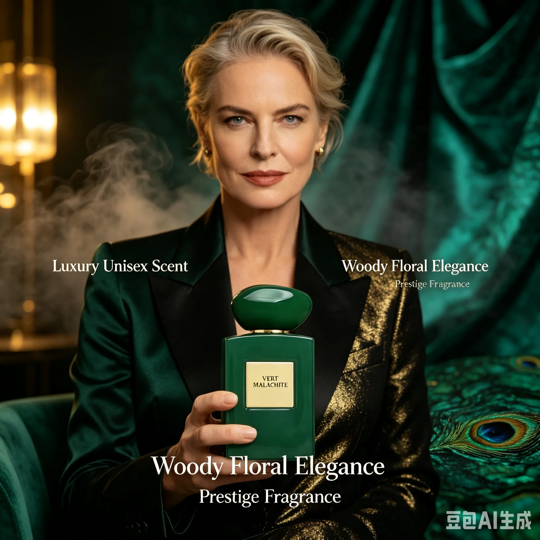 Vert Malachite EDP 3.4oz 100ml, Luxury Private Collection Green Woody Unisex Niche Fragrance, Green Leaf Jasmine Cedarwood Vetiver Musk, Long Lasting Premium Designer Scent for Day to Night Wear, Unisex Gift view 2